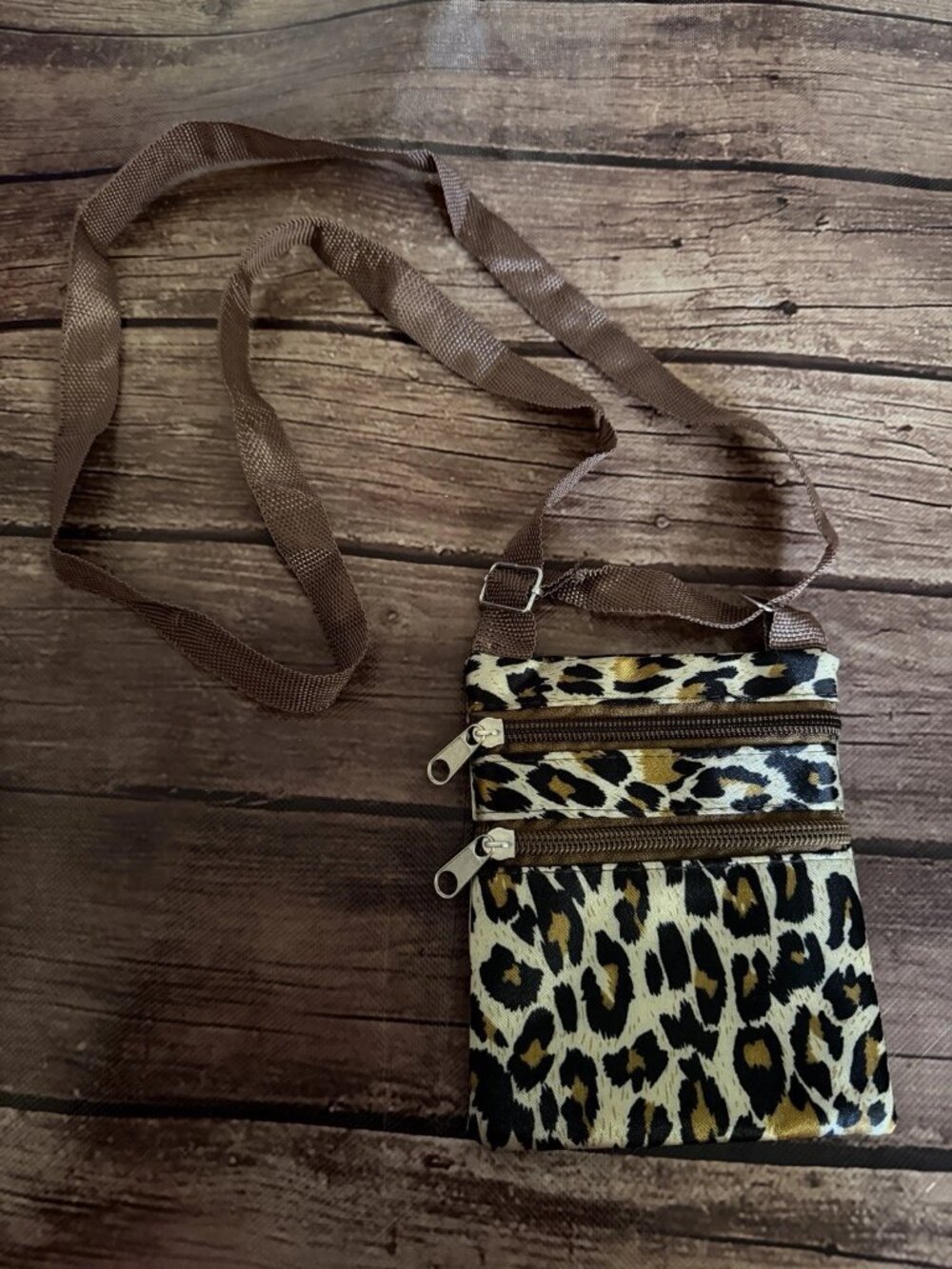 Small Leopard Animal Print Crossbody Bag Tote